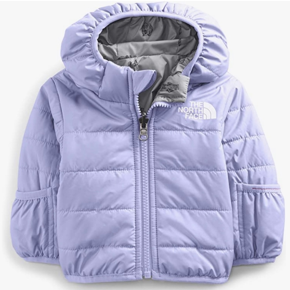 The North Face Infant Reversible Puffer Jacket-Sweet Lavender